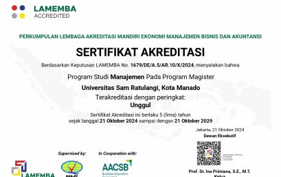 Akreditasi Unggul Program Magister Management