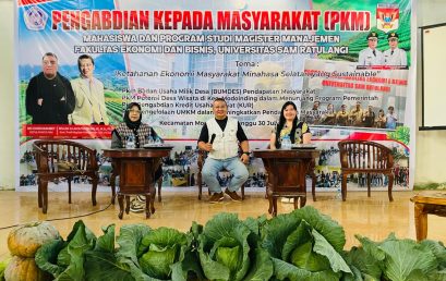 Pengabdian kepada Masyarakat (PkM) Ketahanan Ekonomi Masyarakat Minahasa Selatan