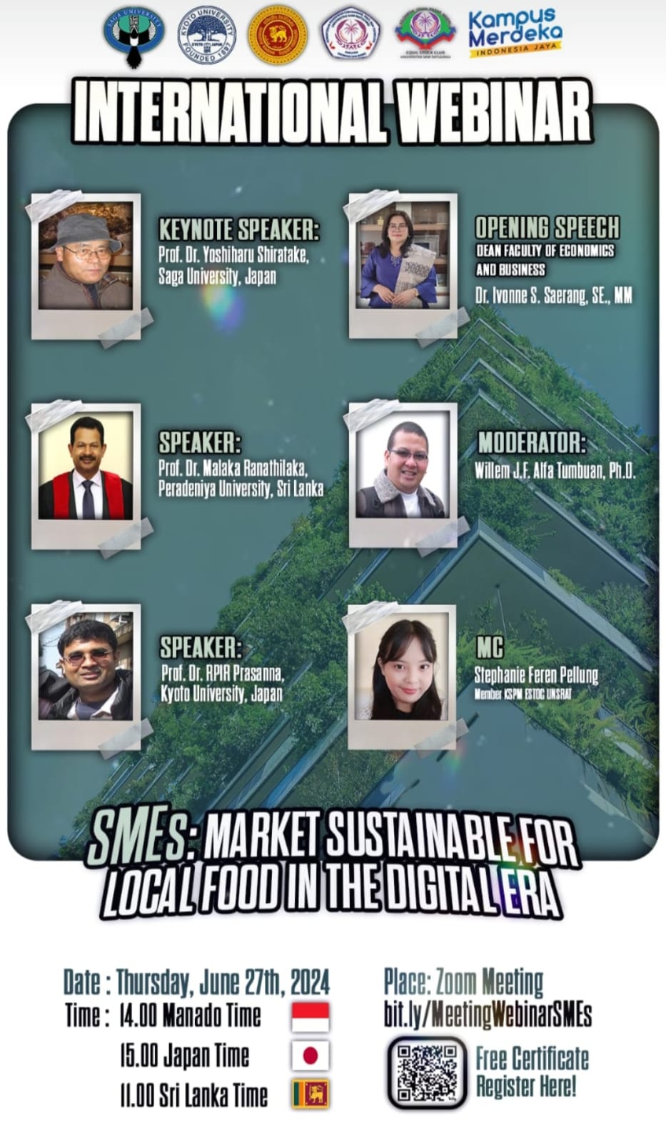 International Webinar SMEs: Market Sustainable For Local Food In The Digital Era